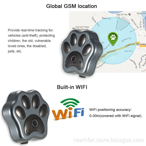 mini waterproof pet gps dog collar tracker tracking systems